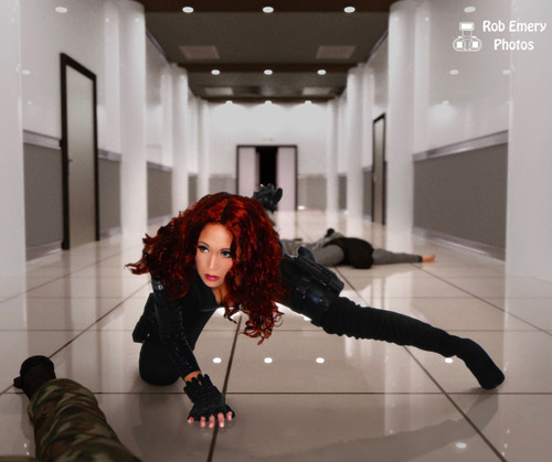 Black Widow clears a path through Hammer security